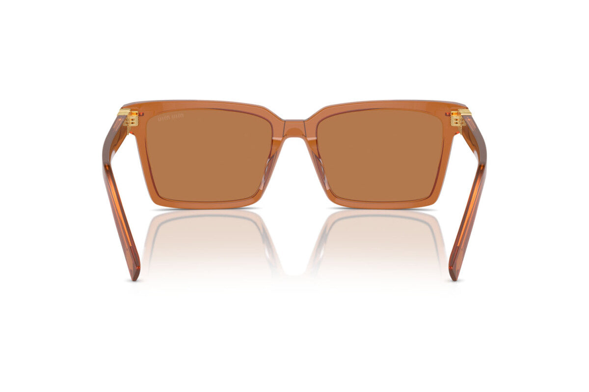 MIU MIU - 15T2Z1 CARAMEL TRASPARENT | OCCHIALE DA SOLE DONNA - MU 13ZS CALIBRO 55
