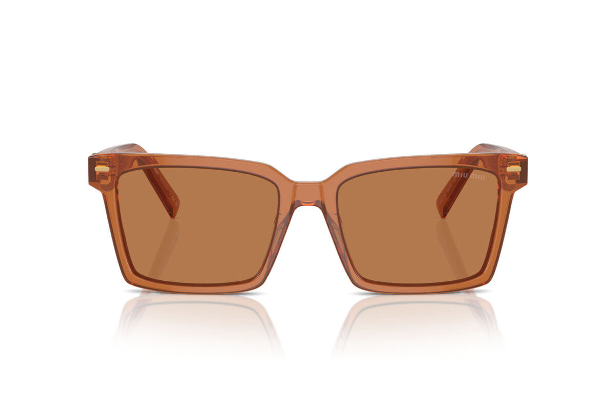 MIU MIU - 15T2Z1 CARAMEL TRASPARENT | OCCHIALE DA SOLE DONNA - MU 13ZS CALIBRO 55