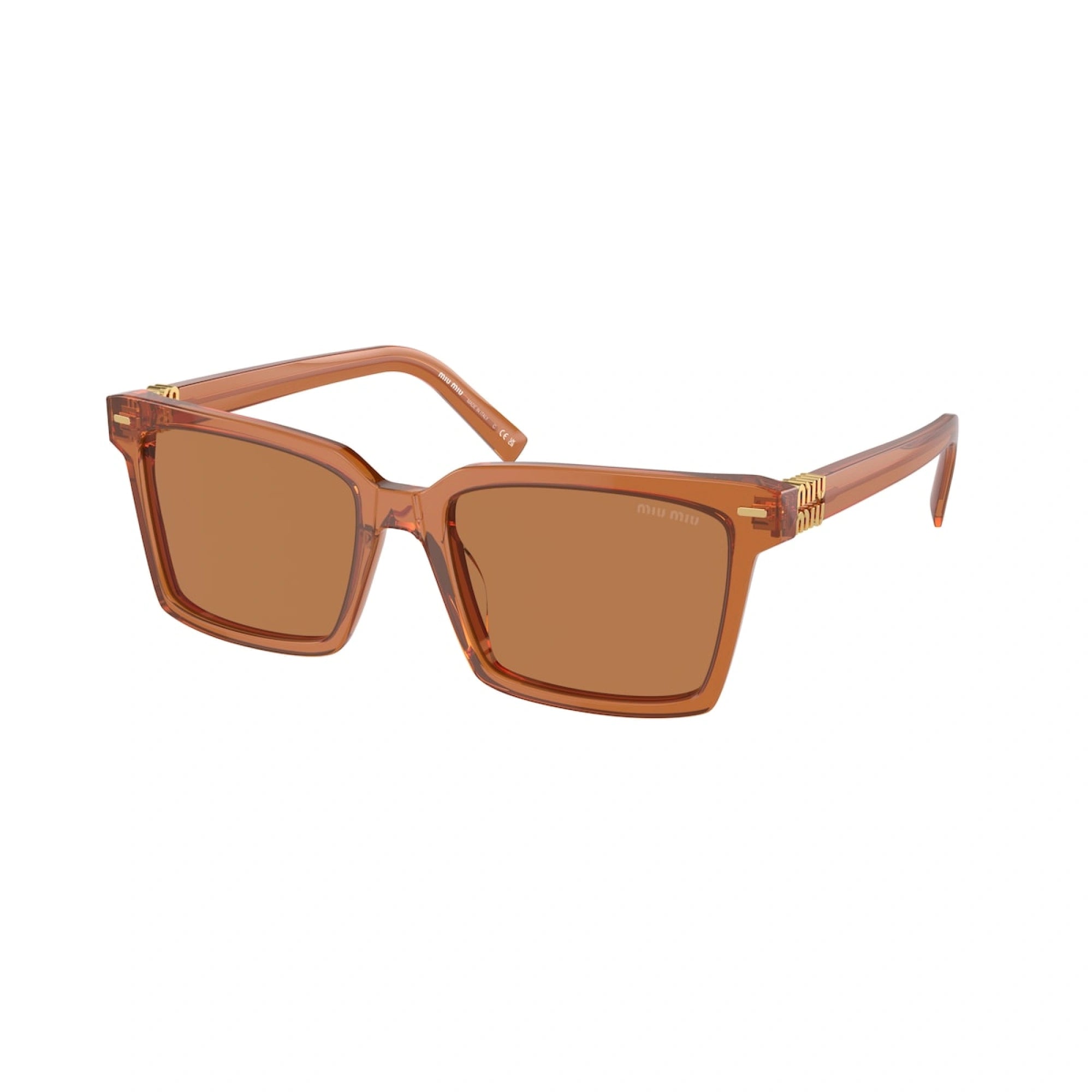 MIU MIU MU 13ZS - CARAMEL TRASPARENT | OCCHIALE DA SOLE DONNA - 15T2Z1 CALIBRO 55