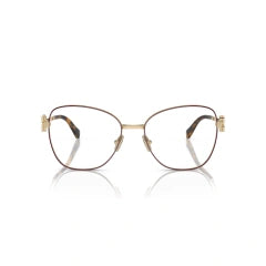 MIU MIU MU 50XV - 09X1O1 BORDEAUX/ORO PALLIDO | OCCHIALE DA VISTA DONNA CALIBRO 54