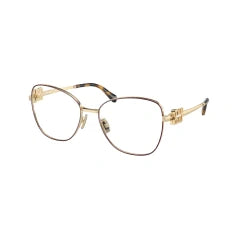 MIU MIU MU 50XV - 09X1O1 BORDEAUX/ORO PALLIDO | OCCHIALE DA VISTA DONNA CALIBRO 56