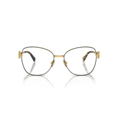 MIU MIU MU 50XV - KUI1O1 ORO NERO | OCCHIALE DA VISTA DONNA CALIBRO 56