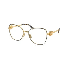 MIU MIU MU 50XV - KUI1O1 ORO NERO | OCCHIALE DA VISTA DONNA CALIBRO 54