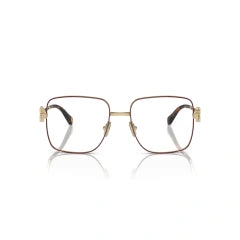 MIU MIU MU 51XV - 09X1O1 BORDEAUX/ORO PALLIDO | OCCHIALE DA VISTA DONNA CALIBRO 54