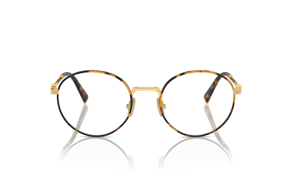 MIU MIU - 14U1O1 HAVANA HONEY/GOLD | OCCHIALE DA VISTA DONNA - MU 52XV CALIBRO 50