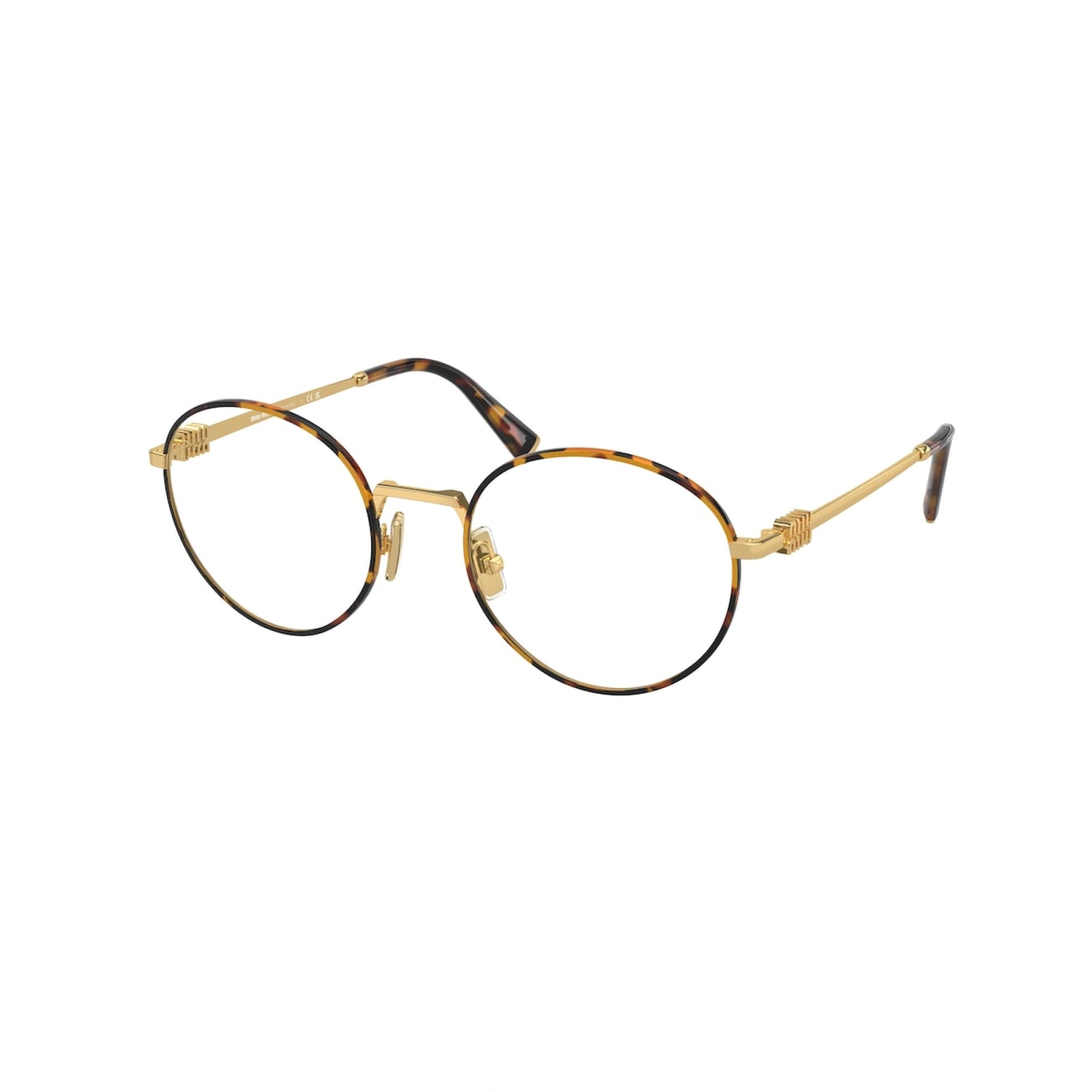 MIU MIU MU 52XV - HAVANA HONEY/GOLD | OCCHIALE DA VISTA DONNA - 14U1O1 CALIBRO 50