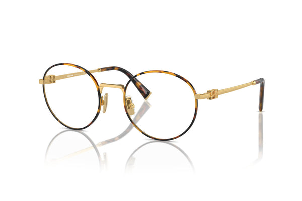 MIU MIU - 14U1O1 HAVANA HONEY/GOLD | OCCHIALE DA VISTA DONNA - MU 52XV CALIBRO 52
