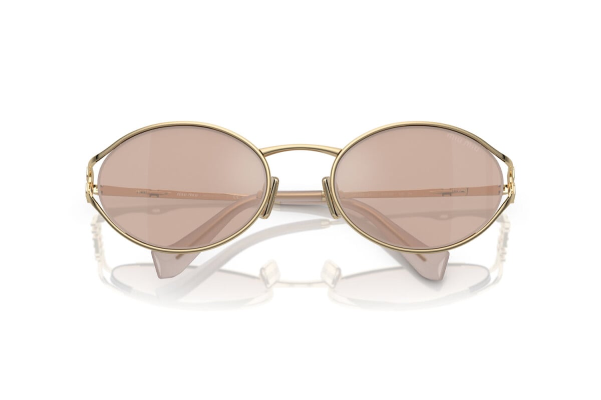 MIU MIU - ZVN20F PALE GOLD | OCCHIALE DA SOLE DONNA - MU 52YS CALIBRO 54