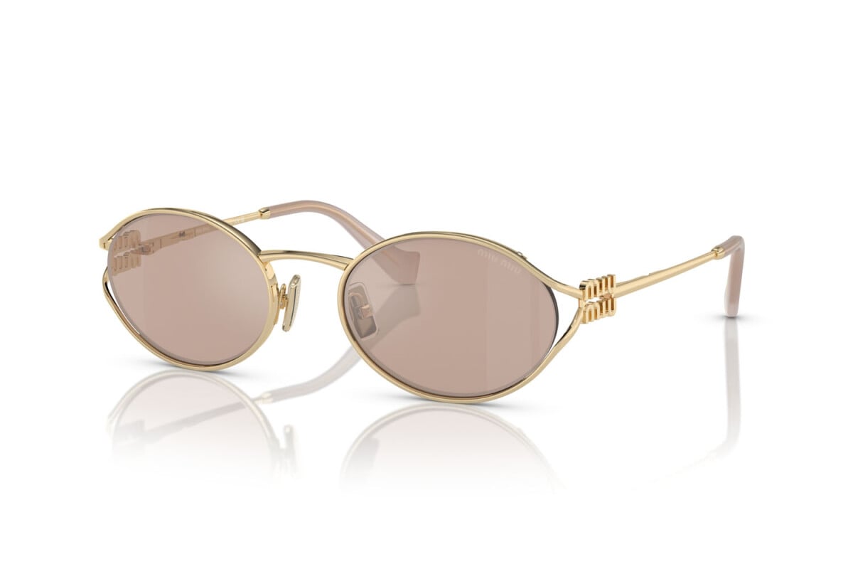 MIU MIU - ZVN20F PALE GOLD | OCCHIALE DA SOLE DONNA - MU 52YS CALIBRO 54