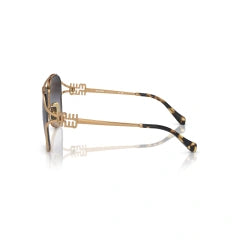 MIU MIU MU 52ZS - 7OE5D1 ANTIQUE GOLD | WOMEN'S SUNGLASSES, CALIBER 58 