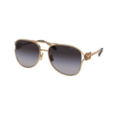 MIU MIU MU 52ZS - 7OE5D1 ANTIQUE GOLD | WOMEN'S SUNGLASSES, CALIBER 58 