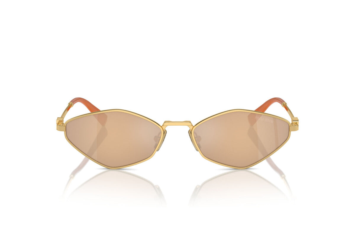 MIU MIU - 5AK40D GOLD | OCCHIALE DA SOLE DONNA - MU 56ZS CALIBRO 56