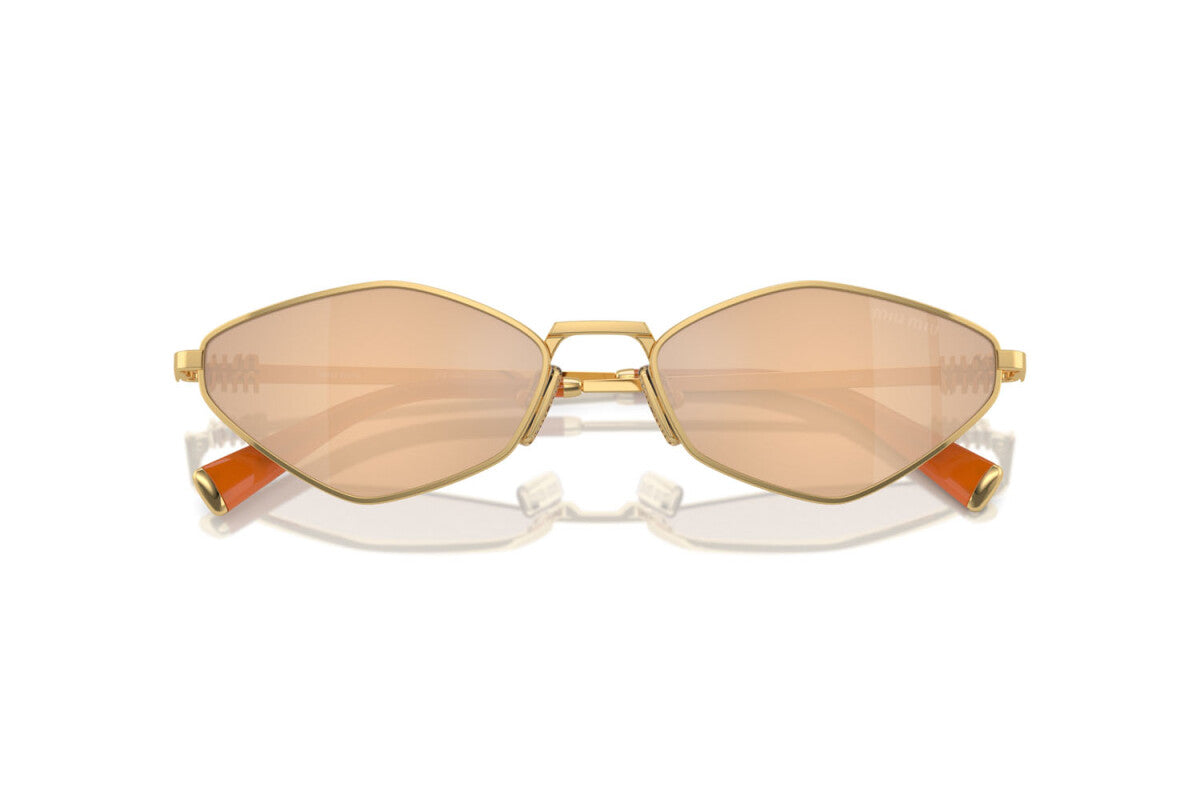 MIU MIU - 5AK40D GOLD | OCCHIALE DA SOLE DONNA - MU 56ZS CALIBRO 56