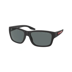 PRADA LINEA ROSSA PS 01WS - DG002G GOMMA NERA | OCCHIALE DA SOLE UOMO CALIBRO 59