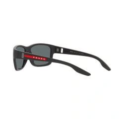 PRADA LINEA ROSSA PS 01WS - DG002G GOMMA NERA | OCCHIALE DA SOLE UOMO CALIBRO 59