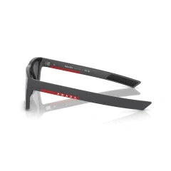 PRADA LINEA ROSSA PS 02ZSU - 18K60A GRIGIO METALLO | OCCHIALE DA SOLE UOMO CALIBRO 58