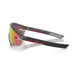 PRADA LINEA ROSSA PS 03ZS - 15P20A GRIGIO METALLO | OCCHIALE DA SOLE UOMO CALIBRO 44