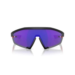 PRADA LINEA ROSSA PS 03ZS - 1BO05U NERO OPACO | OCCHIALE DA SOLE UOMO CALIBRO 44