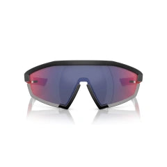 PRADA LINEA ROSSA PS 03ZS - 1BO10A NERO OPACO | OCCHIALE DA SOLE UOMO CALIBRO 44