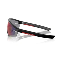 PRADA LINEA ROSSA PS 03ZS - 1BO10A NERO OPACO | OCCHIALE DA SOLE UOMO CALIBRO 44