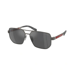 PRADA LINEA ROSSA PS 51ZS - 19K60A CANNA DI FUCILE OPACO | OCCHIALE DA SOLE UOMO CALIBRO 59
