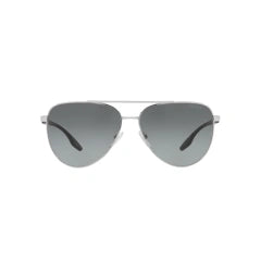 PRADA LINEA ROSSA PS 52WS - 1BC08O D'ARGENTO | OCCHIALE DA SOLE UOMO CALIBRO 61