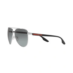 PRADA LINEA ROSSA PS 52WS - 1BC08O D'ARGENTO | OCCHIALE DA SOLE UOMO CALIBRO 61