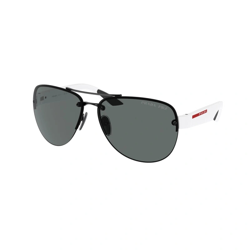 PRADA LINEA ROSSA PS 55YS - 1AB02G NERO | OCCHIALE DA SOLE UOMO CALIBRO 64