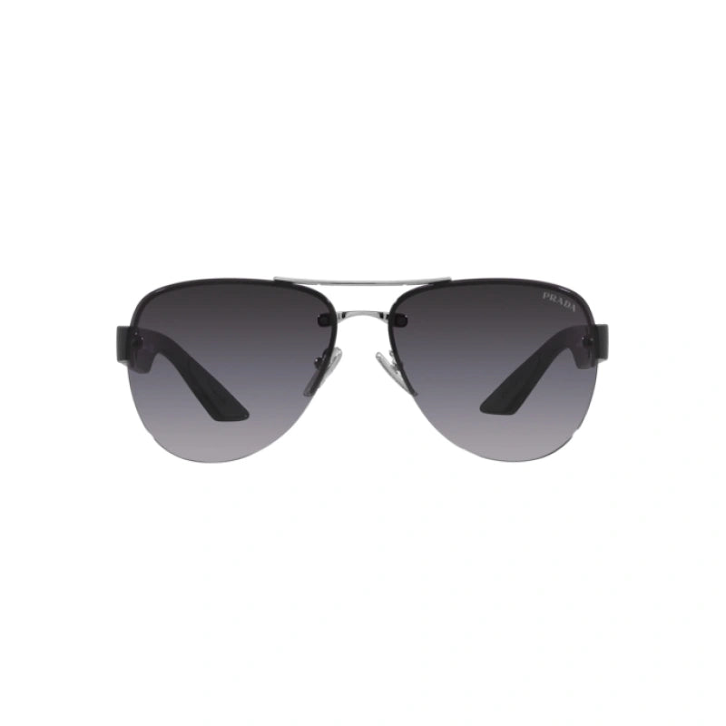 PRADA LINEA ROSSA PS 55YS - 1BC09U ARGENTO | OCCHIALE DA SOLE UOMO CALIBRO 64