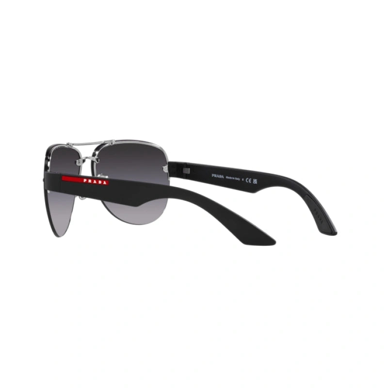 PRADA LINEA ROSSA PS 55YS - 1BC09U ARGENTO | OCCHIALE DA SOLE UOMO CALIBRO 64