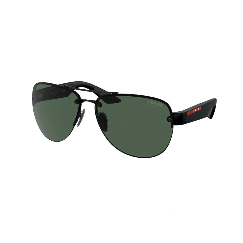 PRADA LINEA ROSSA PS 55YS - 1BO06U NERO OPACO | OCCHIALE DA SOLE UOMO  CALIBRO 64