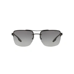 PRADA LINEA ROSSA PS 60US - DG03M1 GOMMA NERA | OCCHIALE DA SOLE UOMO CALIBRO 62