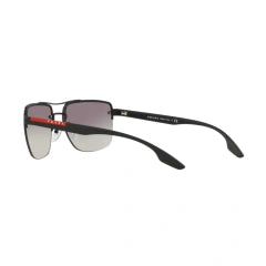 PRADA LINEA ROSSA PS 60US - DG03M1 GOMMA NERA | OCCHIALE DA SOLE UOMO CALIBRO 62