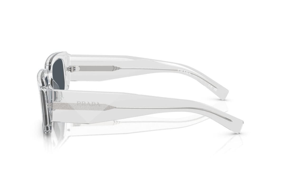 PRADA - 12R09T TRANSPARENT GREY | OCCHIALE DA SOLE UOMO - PR 06YS CALIBRO 53