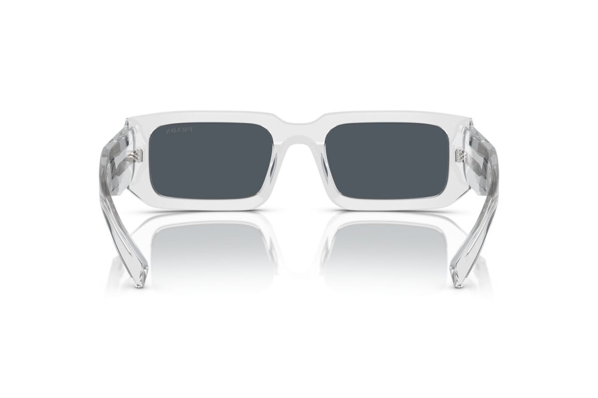 PRADA - 12R09T TRANSPARENT GREY | OCCHIALE DA SOLE UOMO - PR 06YS CALIBRO 53