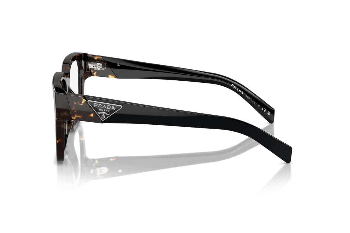PRADA - 16R1O1 TORTOISE BLACK MALT | OCCHIALE DA VISTA UOMO - PR 08ZV CALIBRO 54