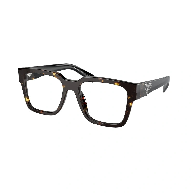 PRADA - 16R1O1 TORTOISE BLACK MALT | OCCHIALE DA VISTA UOMO - PR 08ZV CALIBRO 52