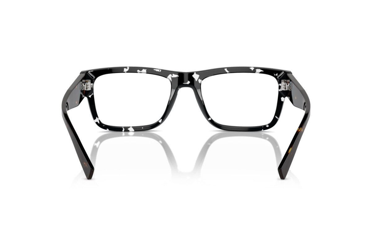 PRADA - 15S1O1 BLACK CRYSTAL TORTOISE | OCCHIALE DA VISTA UOMO - PR 15YV CALIBRO 54
