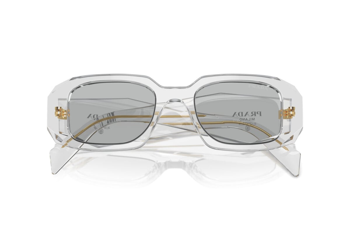 PRADA - 12R30B TRANSPARENT GREY | OCCHIALE DA SOLE DONNA - PR 17WS CALIBRO 49