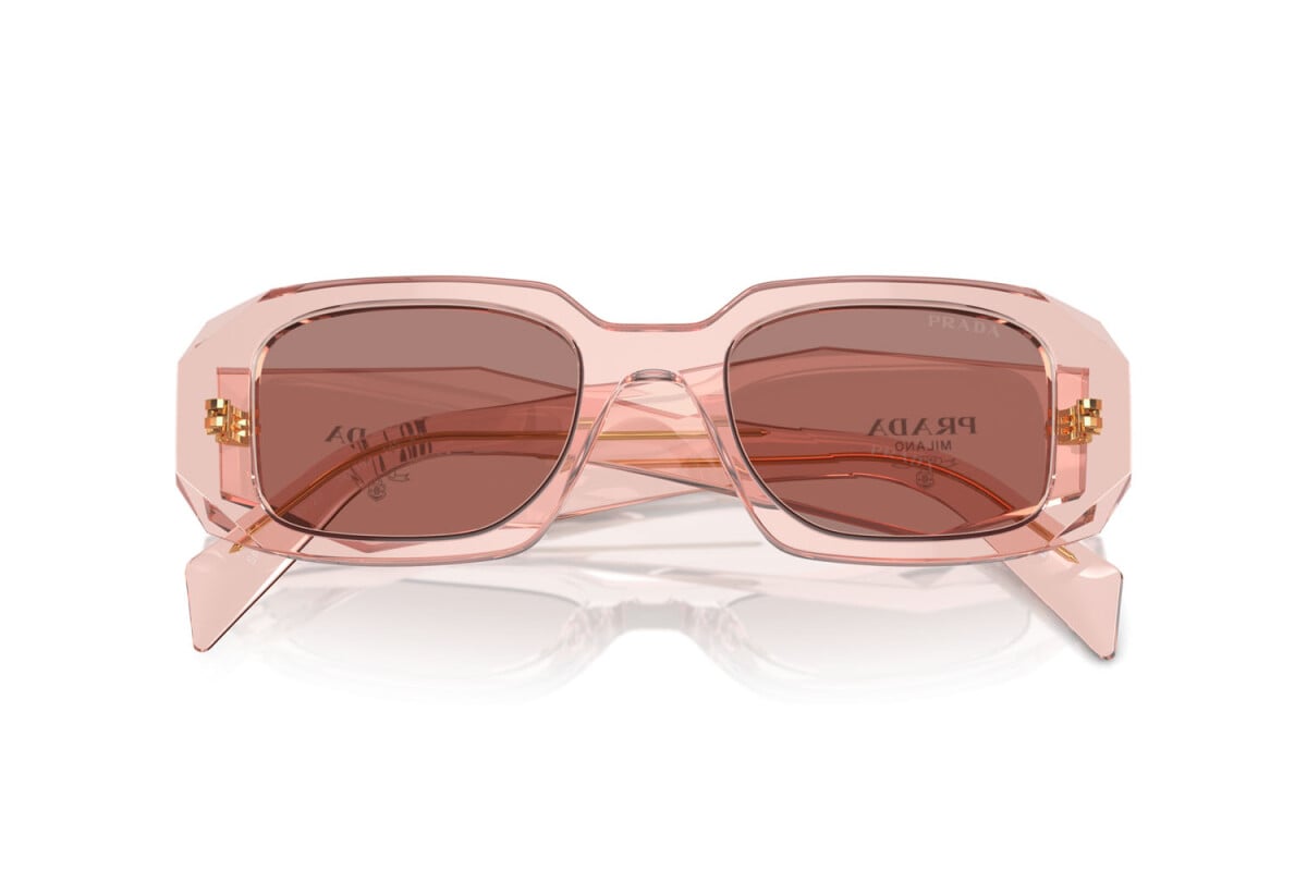 PRADA - 19Q10D TRANSPARENT PEACH | OCCHIALE DA SOLE DONNA - PR 17WS CALIBRO 49