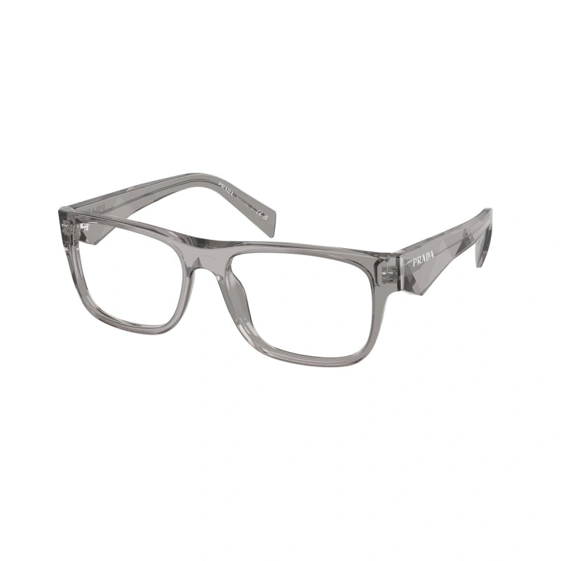PRADA - 16Z1O1 GRIGIO SCURO TRASPARENTE | OCCHIALE DA VISTA UOMO - PR 22ZV CALIBRO 53
