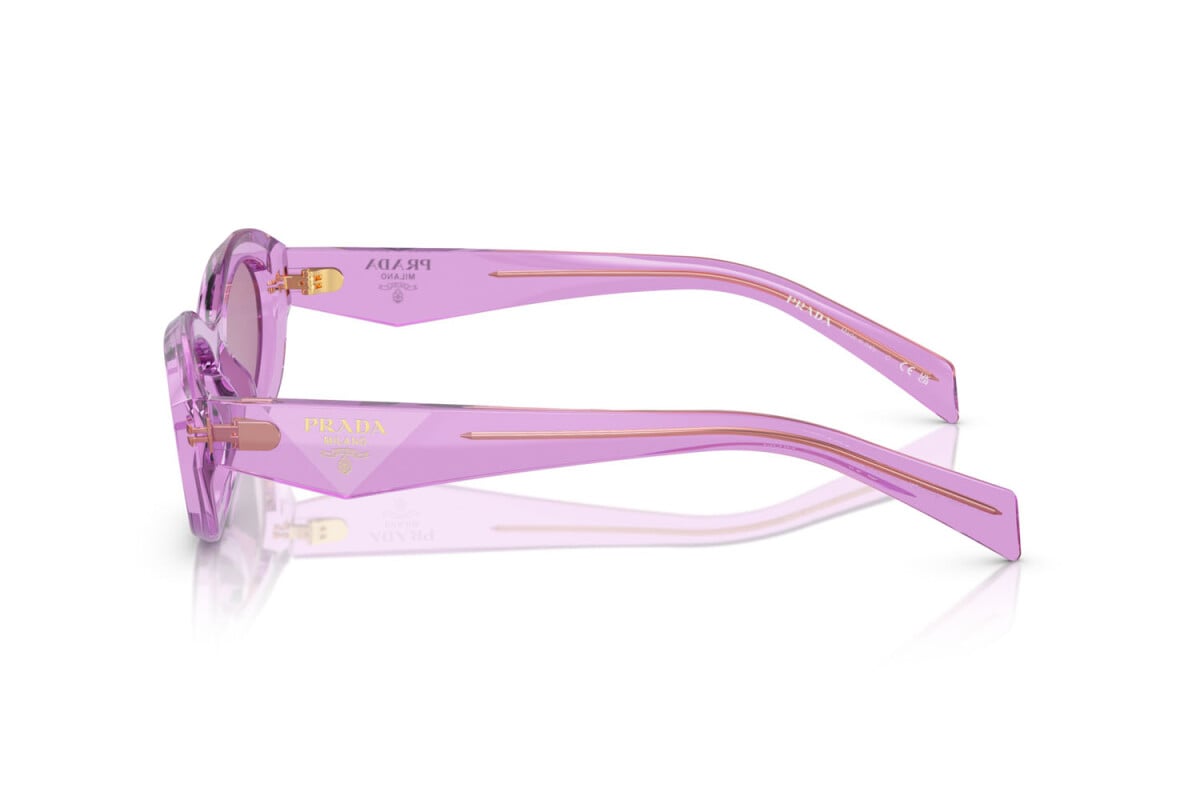 PRADA - 13R07Q TRANSPARENT AMETHYST | OCCHIALE DA SOLE DONNA - PR 26ZS CALIBRO 55