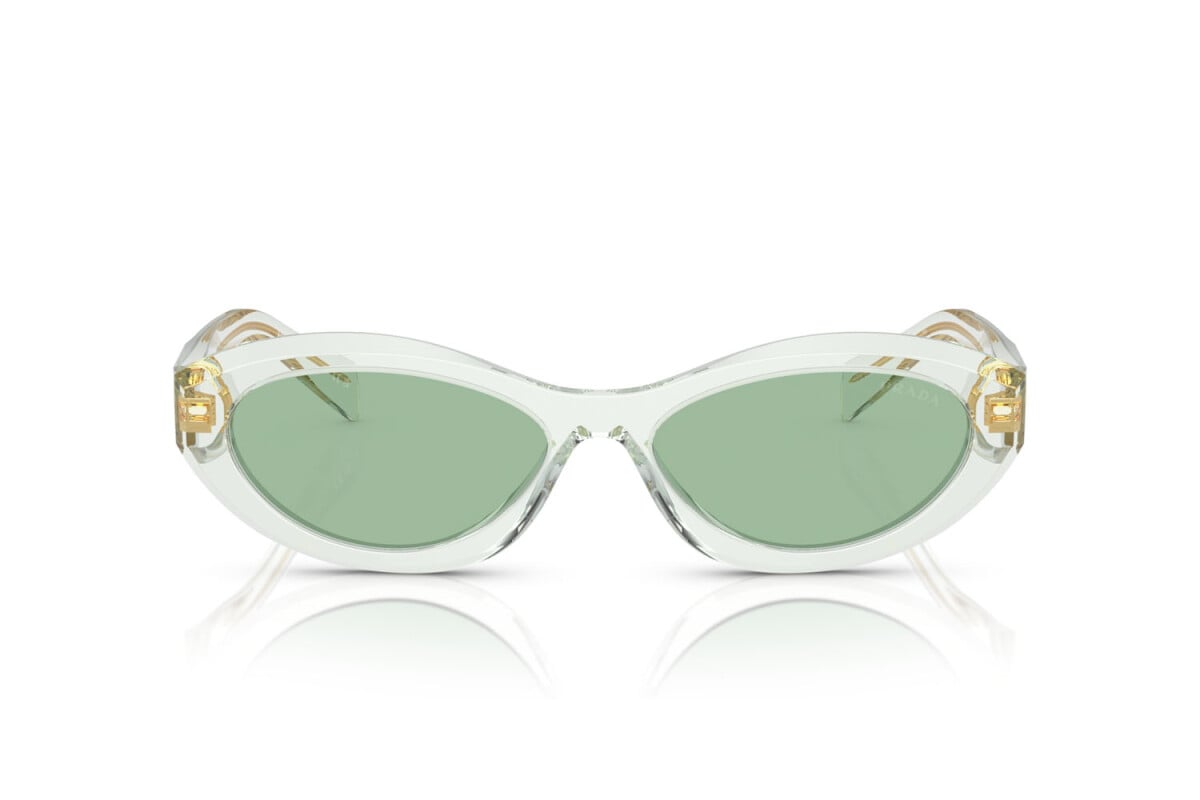 PRADA - 14R20E TRANSPARENT MINT | OCCHIALE DA SOLE DONNA - PR 26ZS CALIBRO 55