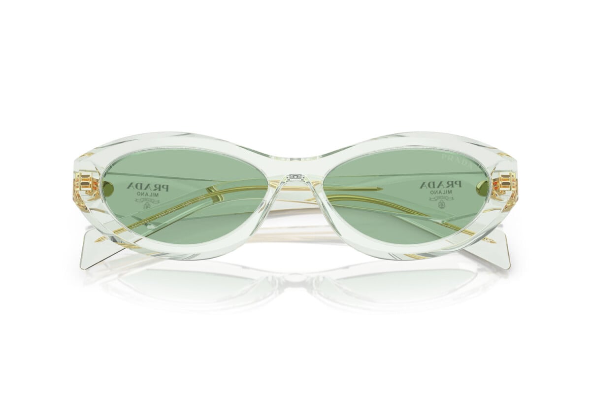 PRADA - 14R20E TRANSPARENT MINT | OCCHIALE DA SOLE DONNA - PR 26ZS CALIBRO 55