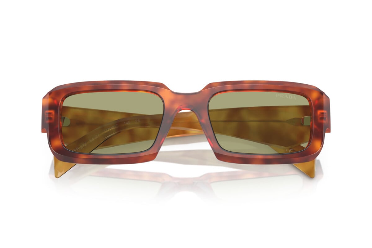 PRADA - 11P60C COGNAC TORTOISE | OCCHIALE DA SOLE UOMO - PR 27ZS CALIBRO 54