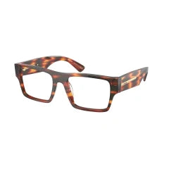 PRADA PR A08V - 13O1O1 ROSSO AVANA | OCCHIALE DA VISTA UOMO CALIBRO 54