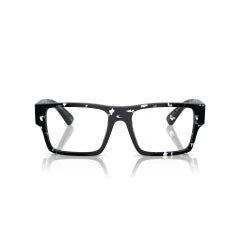 PRADA PR A08V - 15O1O1 AVANA NERO TRASPARENTE | OCCHIALE DA VISTA UOMO CALIBRO 54