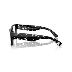 PRADA PR A08V - 15O1O1 AVANA NERO TRASPARENTE | OCCHIALE DA VISTA UOMO CALIBRO 52