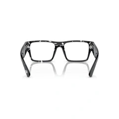 PRADA PR A08V - 15O1O1 AVANA NERO TRASPARENTE | OCCHIALE DA VISTA UOMO CALIBRO 52