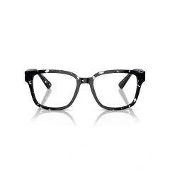 PRADA PR A09V - 15O1O1 AVANA NERO TRASPARENTE | OCCHIALE DA VISTA UOMO CALIBRO 52